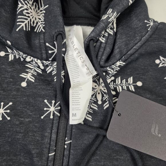 NWT Fabletics Cozy Fleece Faire Isle Nordic Hooded One Piece Medium Men & Women - Picture 3 of 11